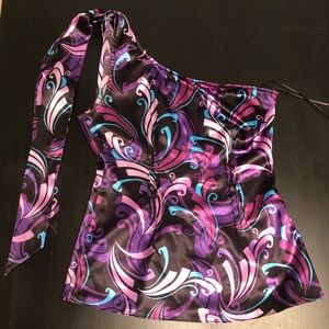 Guess single strap, small silk top.